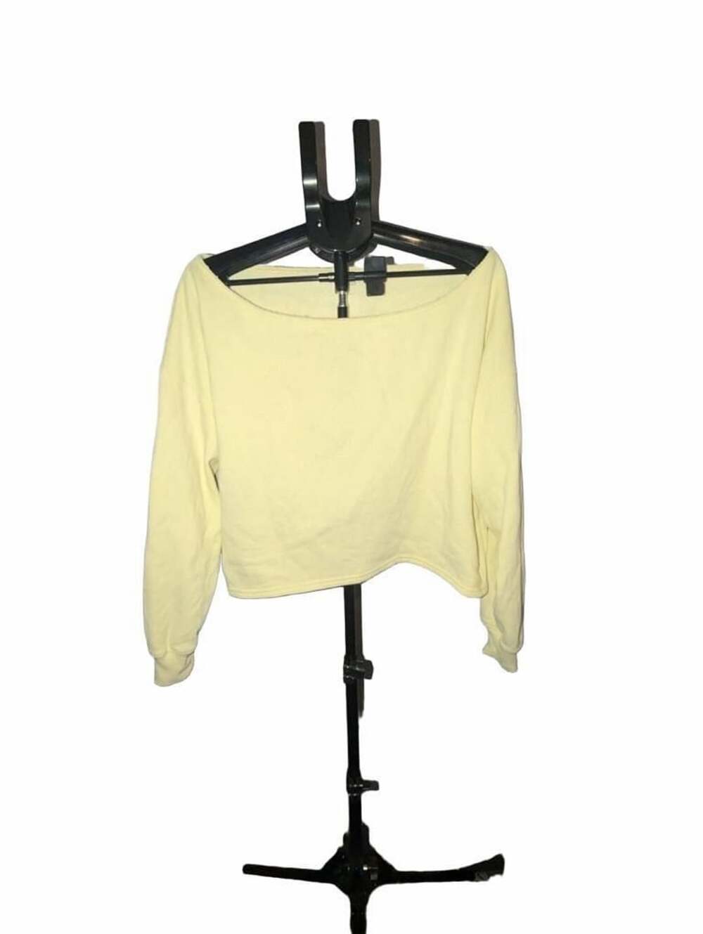 Hollister Off The Shoulder Sweatshirt Size M Yellow